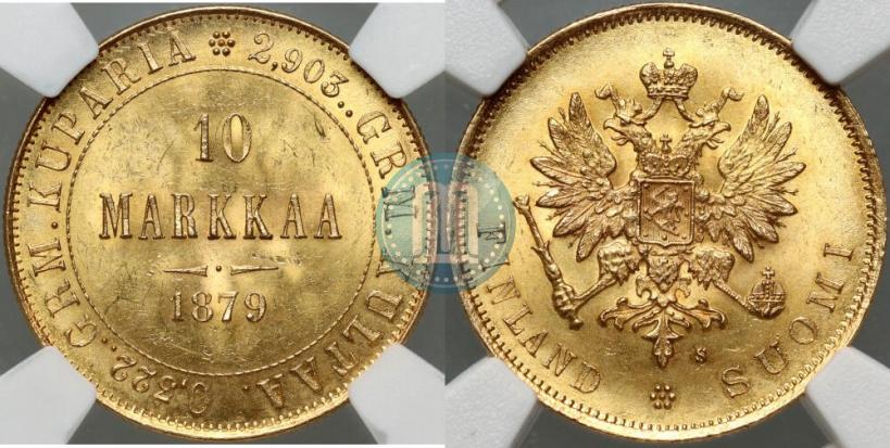 Picture 10 markkaa 1879 year S 