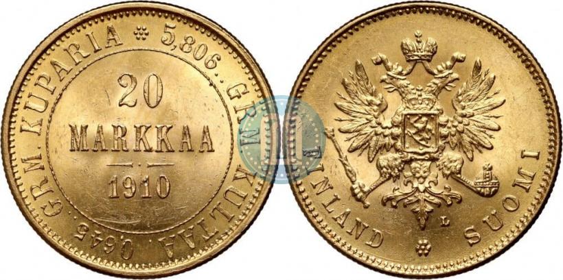 Picture 20 markkaa 1910 year L 
