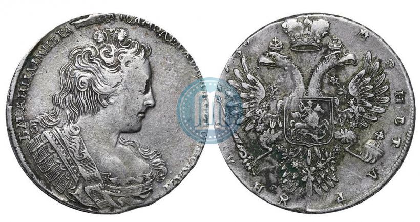 Фото 1 рубль 1730 года  