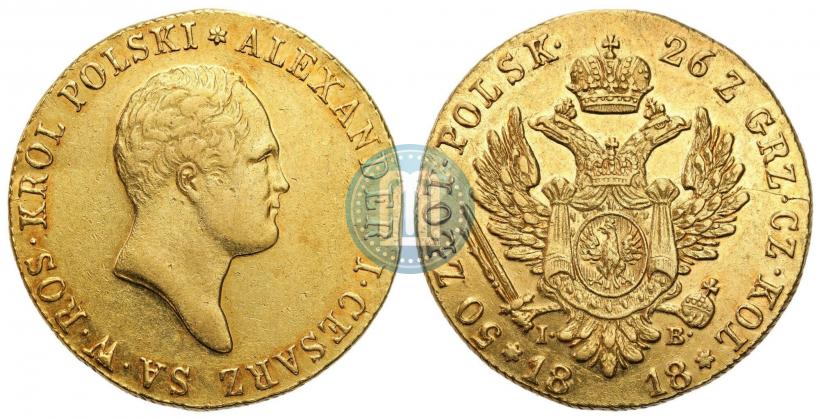 Picture 1 złoty 1818 year IB 