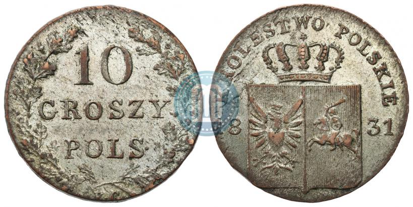 Picture 10 groszy 1831 year KG "Polish uprising"