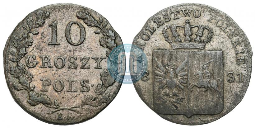 Picture 10 groszy 1831 year KG "Polish uprising"
