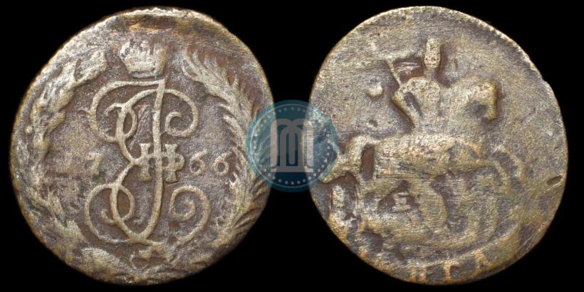 Фото Полушка 1766 года ЕМ 