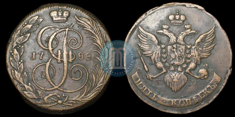 Picture 5 kopecks 1788 year КМ 