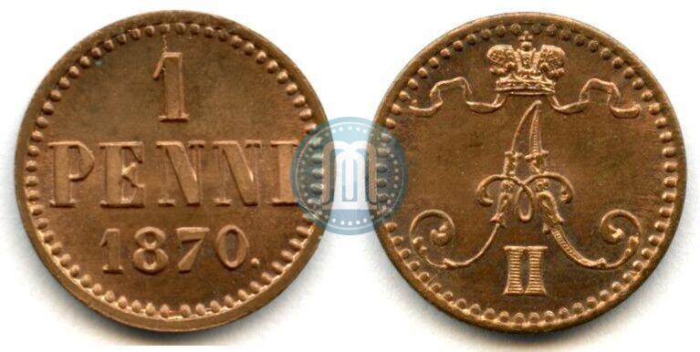 Picture 1 penni 1870 year  