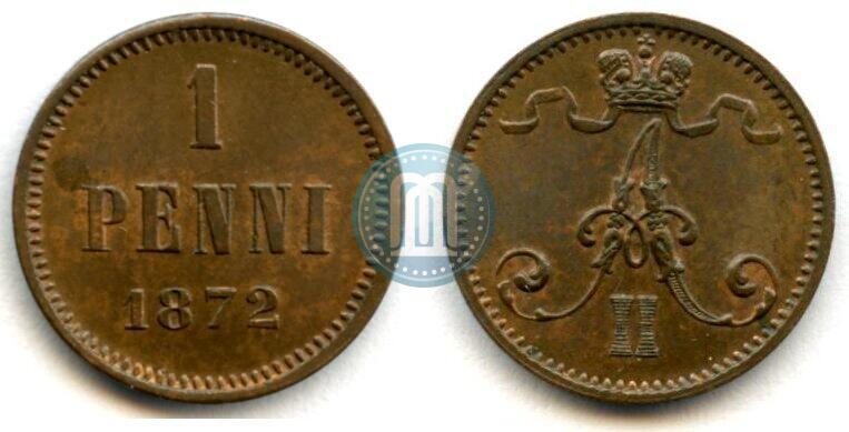 Picture 1 penni 1872 year  
