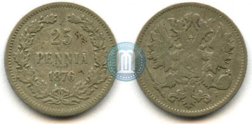 Picture 25 pennia 1876 year S 
