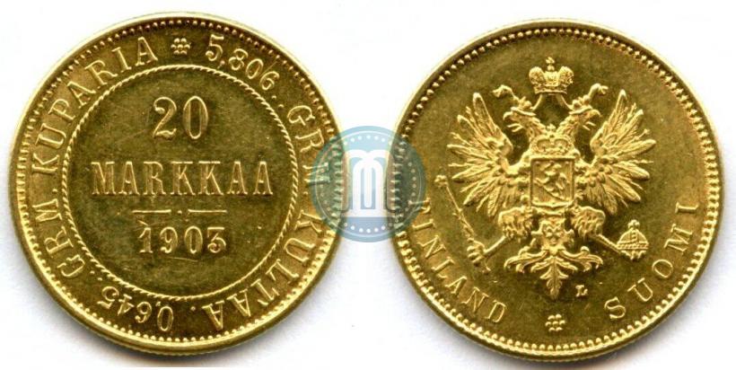 Picture 20 markkaa 1903 year L 
