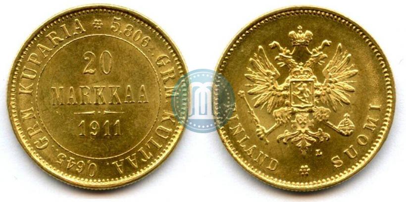 Picture 20 markkaa 1911 year L 
