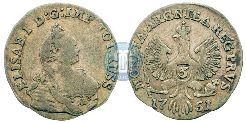 Picture 3 grosze 1761 year  