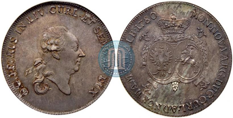 Picture Thaler 1780 year  "Peter von Biron. Courland"
