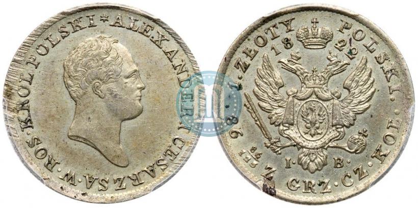 Picture 1 złoty 1822 year IB 