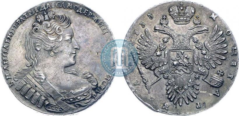 Picture 1 rouble 1733 year  