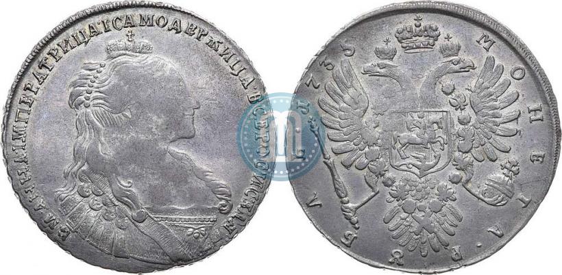 Picture 1 rouble 1735 year  