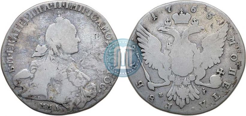 Фото 1 рубль 1765 года ММД-EI 