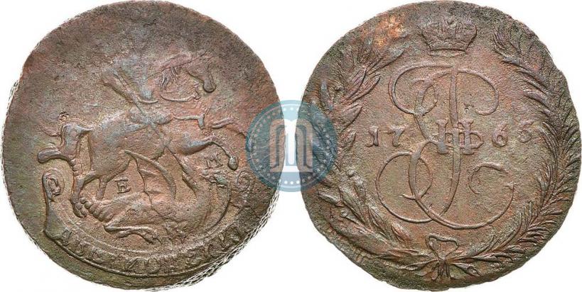Picture 2 kopecks 1765 year ЕМ 