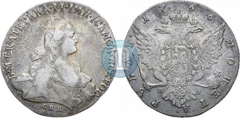 Picture 1 rouble 1766 year СПБ-ЯI 