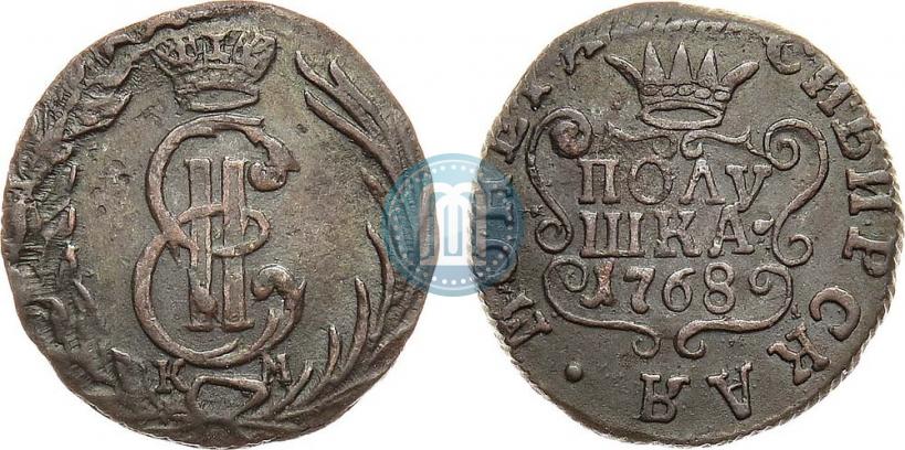 Фото Полушка 1768 года КМ 