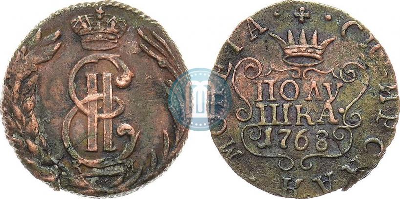 Фото Полушка 1768 года КМ 
