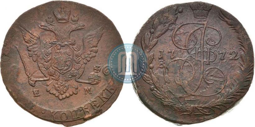 Фото 5 копеек 1772 года ЕМ 