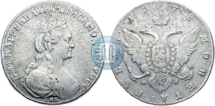 Picture 1 rouble 1778 year СПБ-ФЛ 