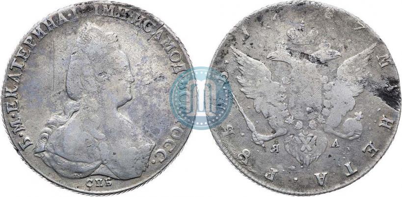 Фото 1 рубль 1787 года СПБ-ЯА 