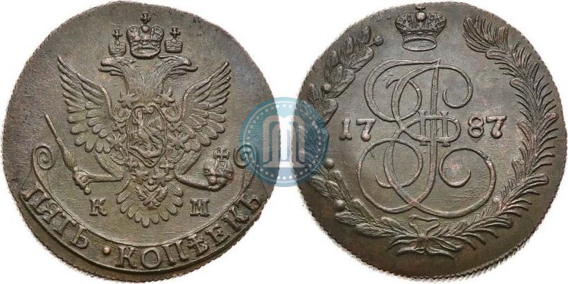 Picture 5 kopecks 1787 year КМ 