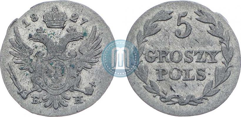 Picture 5 groszy 1827 year FH 