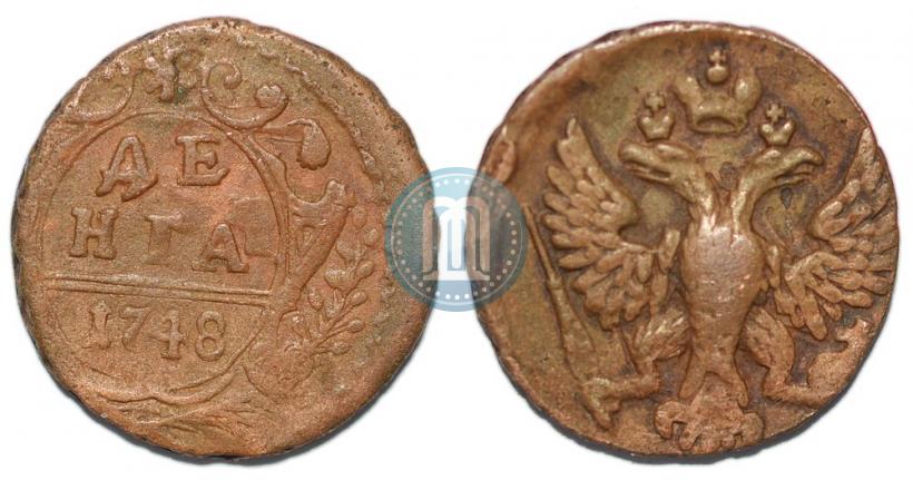 Фото Денга 1748 года  