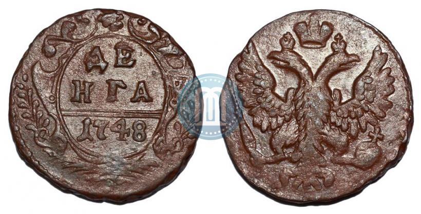 Фото Денга 1748 года  