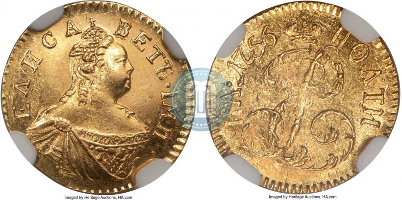 Фото Полтина 1756 года  