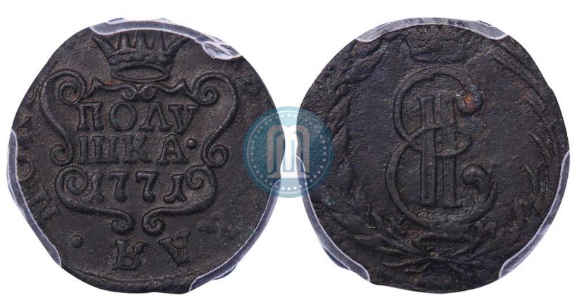 Фото Полушка 1771 года КМ 