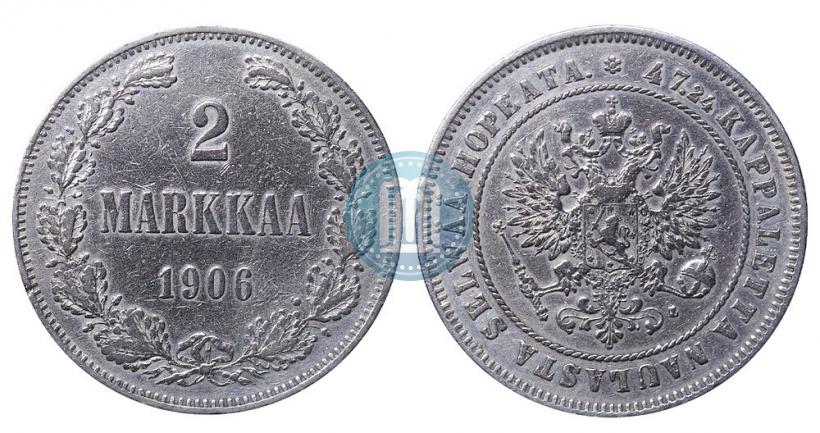 Picture 2 markkaa 1906 year L 
