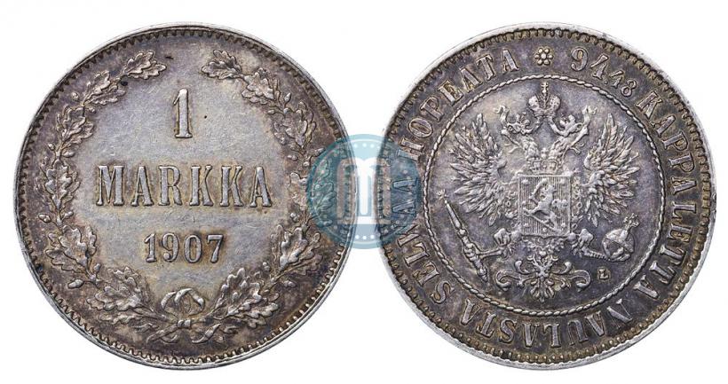Picture 1 markka 1907 year L 