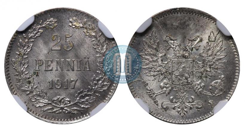 Picture 25 pennia 1917 year S 