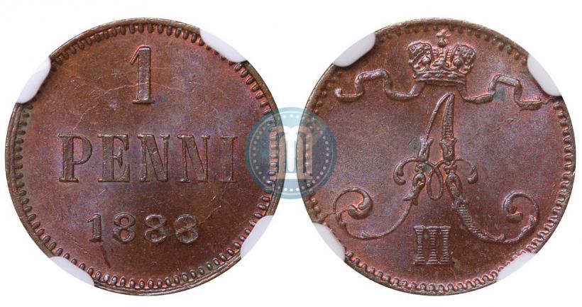 Фото 1 пенни 1888 года  