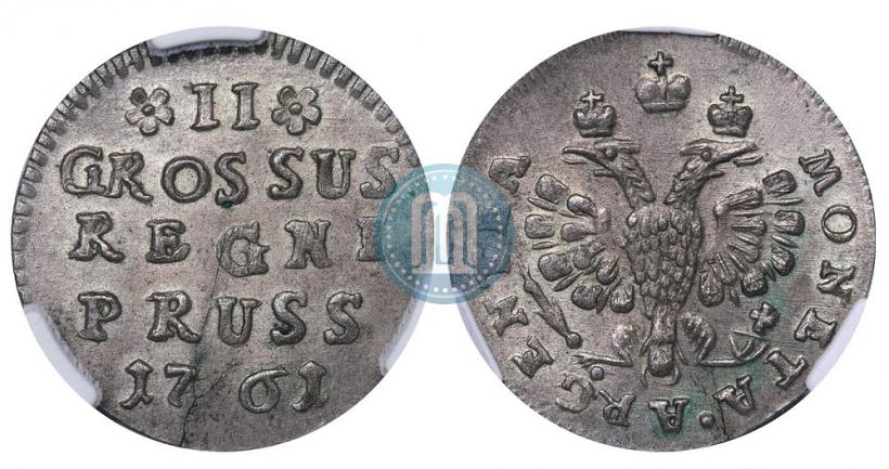 Picture 2 grosze 1761 year  