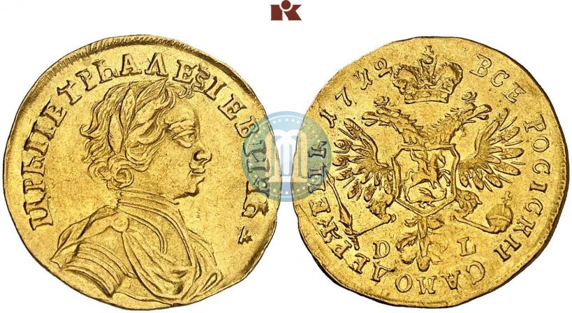 Фото 1 червонец 1712 года D-L 