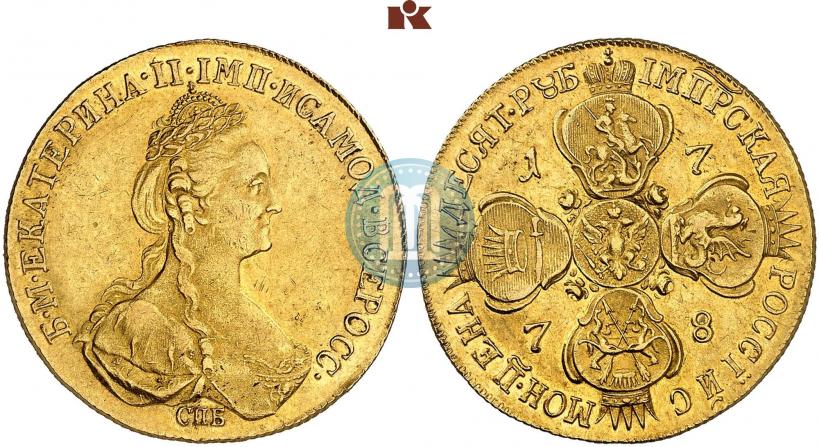 Picture 10 roubles 1778 year СПБ 