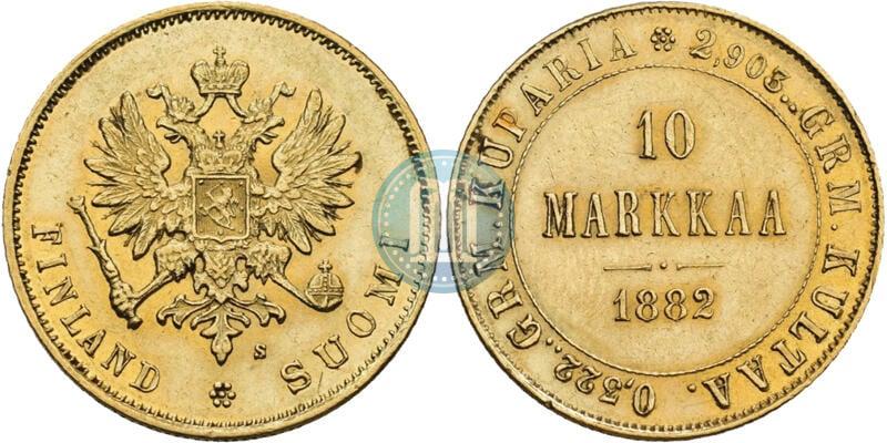 Фото 10 марок 1882 года S 