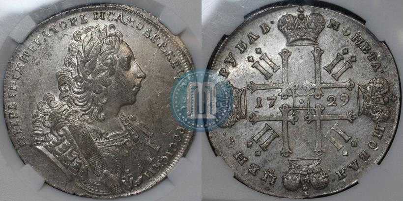 Фото 1 рубль 1729 года  "Тип 1729"