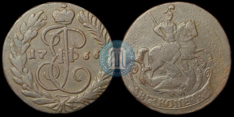 Picture 2 kopecks 1766 year ММ 