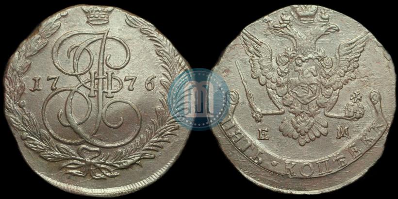 Picture 5 kopecks 1776 year ЕМ 
