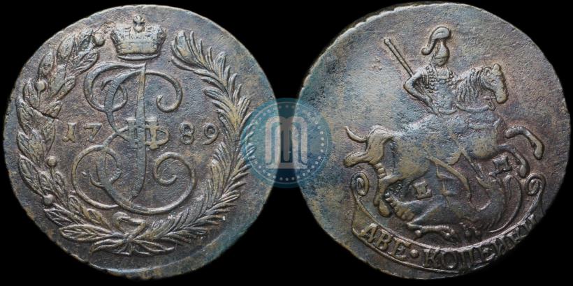 Picture 2 kopecks 1789 year ЕМ 