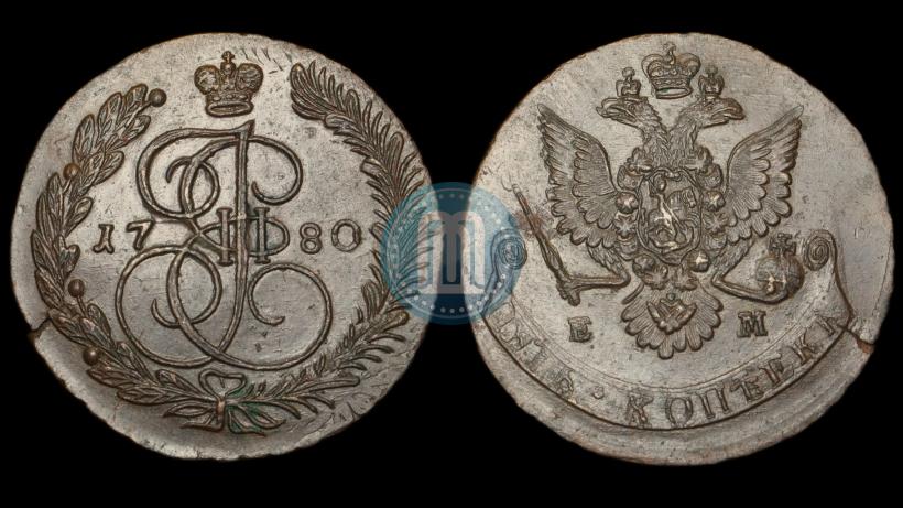 Picture 5 kopecks 1780 year ЕМ 
