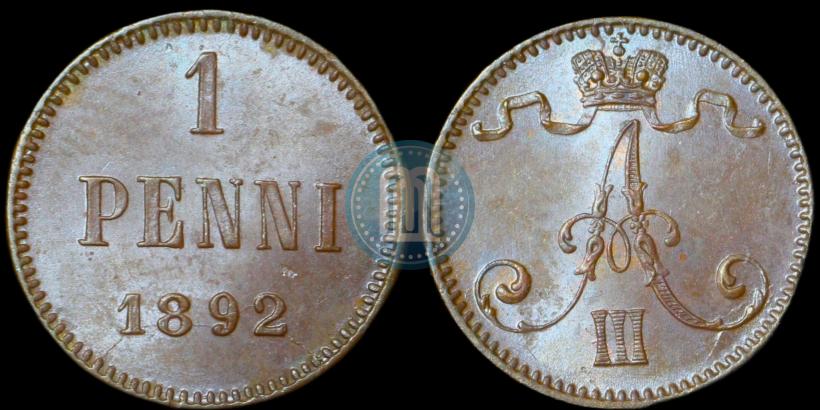 Picture 1 penni 1892 year  