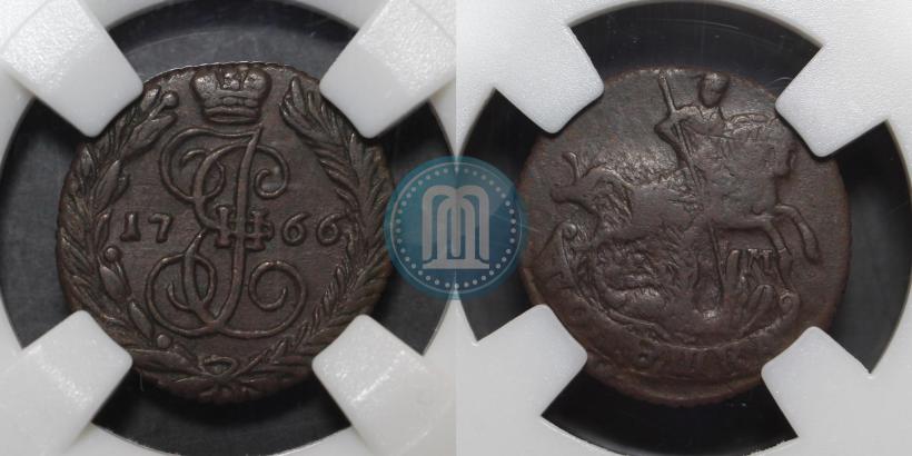 Фото Полушка 1766 года ЕМ 