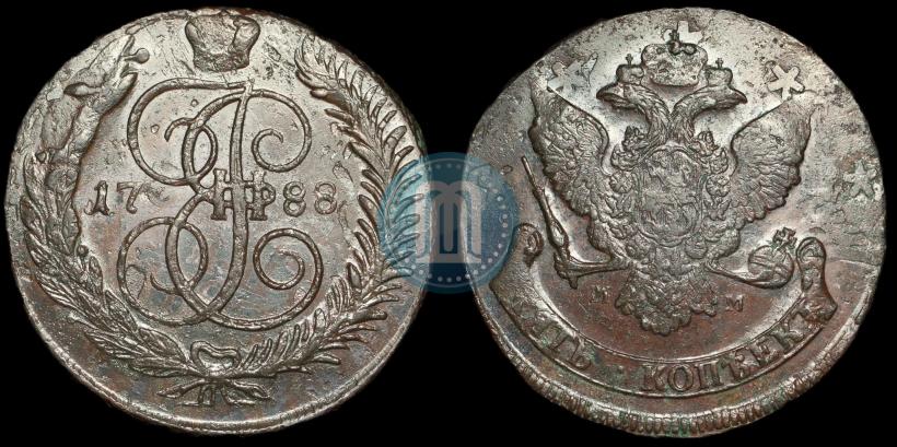 Фото 5 копеек 1788 года ММ 