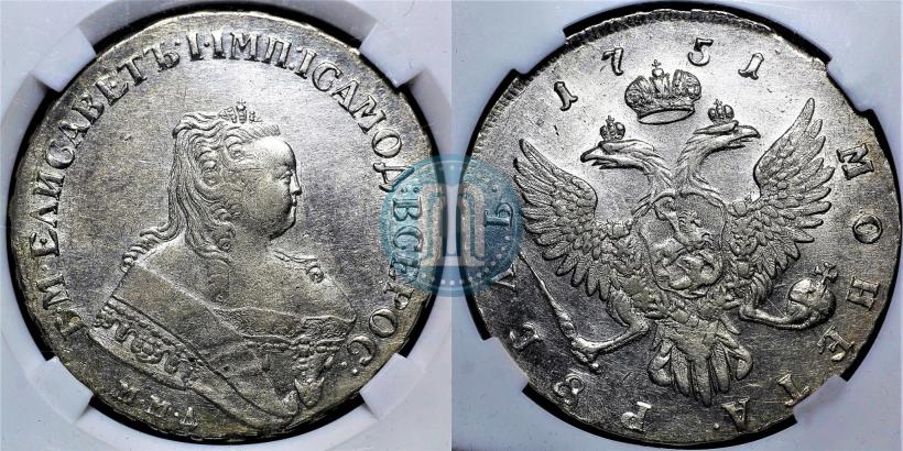 Picture 1 rouble 1751 year ММД 