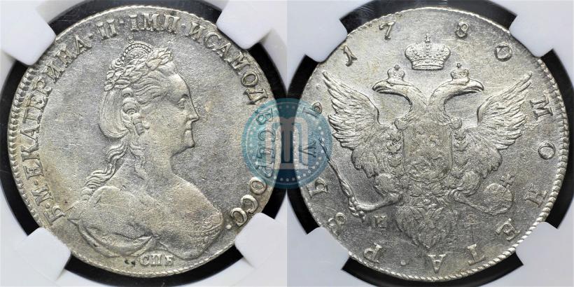 Picture 1 rouble 1780 year СПБ-ИЗ 